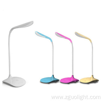 Hot Sale High Quality Dimmable Eye Protection Flexible Neck Desk Lamp Office USB Rechargeable LED Reading Table Lamp